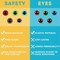 160pcs Colorful Resin Safety Eyes for Amigurumi with Washers – 10/12/16/18mm for Crochet Dolls, Plush Toys, DIY Crafts, and Halloween Decorations